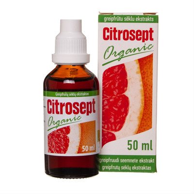 Citrosept Organic greipfrutų sėklų ekstraktas, 50 ml