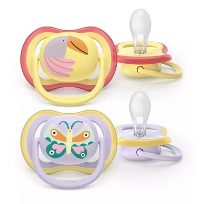 Čiulptukas Avent silikoninis nuo 0-6 mėn. N2 „Ultra air“ SCF087/04 (Philips AVENT)