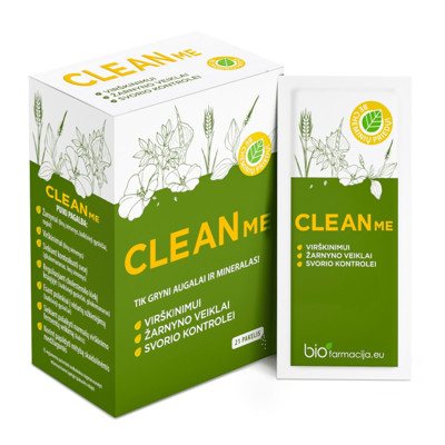 CLEAN ME, milteliai, 21 pakelis