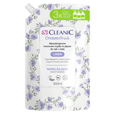 CLEANIC LINEN, hypoalerginis skystas muilas, 900 ml