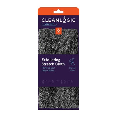 CLEANLOGIC DETOXIFY Exfoliating iŠTEMPIAMA kūno plaušinė