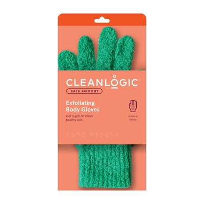 CLEANLOGIC Exfoliating GLOVES kūnui pirštinės-kempinė