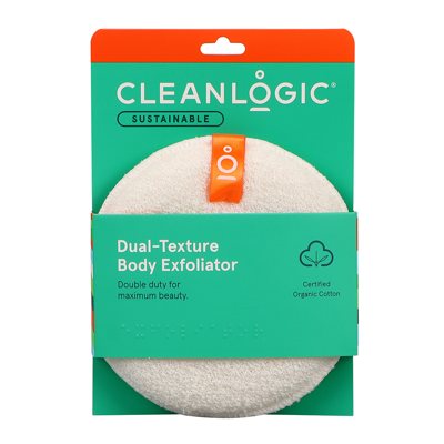 CLEANLOGIC SUSTAINABLE DUAL - TEXTURE Scrubber kūno šveitimo kempinė