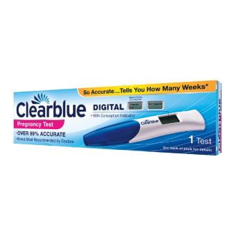 CLEARBLUE skaitmeninis nėštumo testas su savaičių indikatoriumi, 1 vnt