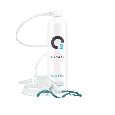 CLEARO2 SUSLĖGTAS ĮKVEPIAMASIS DEGUONIS SU KAUKE IR VAMZDELIU, KONCENTRACIJA 99,5%, 15 l
