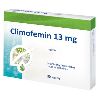 Climofemin 13 mg tabletės, Tabletės, N30