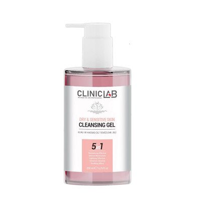 Cliniclab Dry and Sensitive Skin Cleansing Gel - prausimosi gelis sausai ir jautriai odai, 200 ml