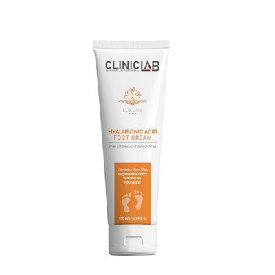 Cliniclab Hyaluronic Acid Foot Cream - pėdų kremas su hialurono rūgštimi, 100 ml