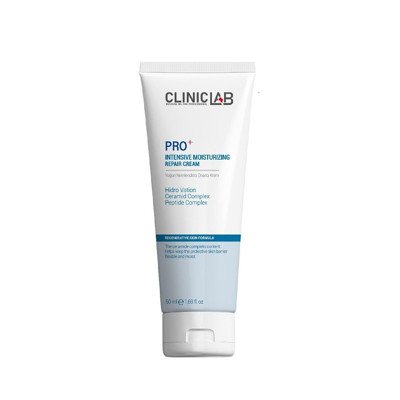 Cliniclab Pro+ Intensive Moisturizing Repair Cream - drėkinantis veido kremas su keramidais, 50 ml