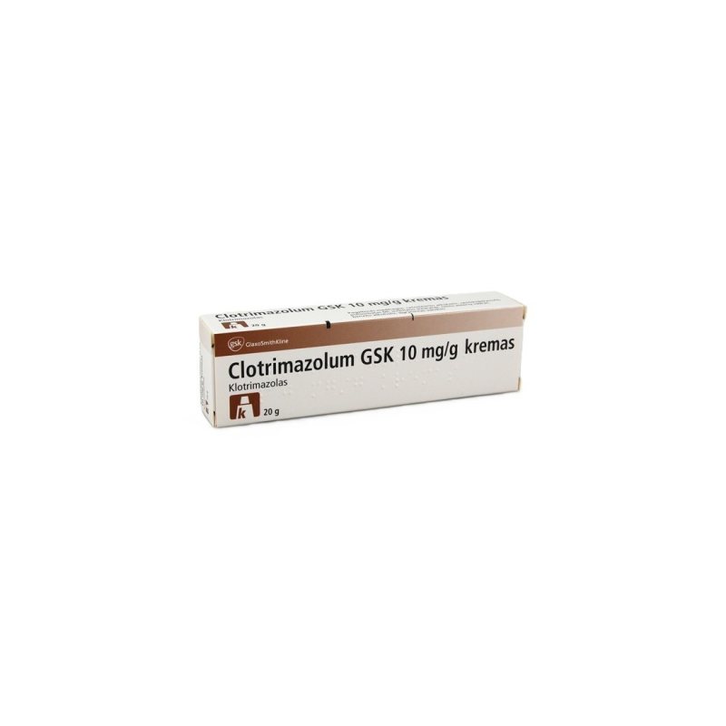 CLOTRIMAZOL BASI 10mg/g kremas N1 (lyg.imp.), 20 g