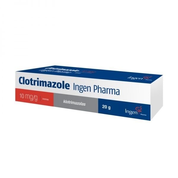 CLOTRIMAZOLE INGEN PHARMA 10 mg/g kremas, 20 g