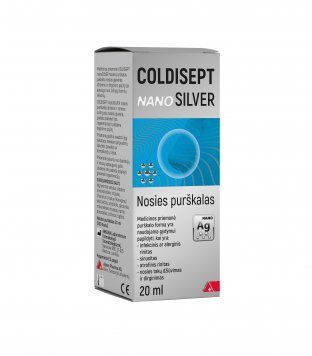 COLDISEPT NanoSilver nosies purškalas, 20 ml