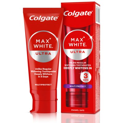 COLGATE, MAX WHITE ULTRA MULTI PROTECT, dantų pasta, 50 ml