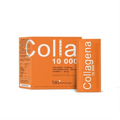 COLLAGENA BEAUTY, 10000 mg, milteliai, 20 paketėlių