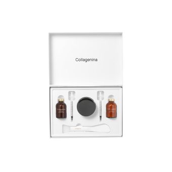 COLLAGENINA stangrinantis intensyvios veido odos priežiūros kurso rinkinys su 6 kolagenais, 2 lygis, 1 x 50 ml, 1 vnt., 2 x 30 ml