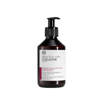 COLLISTAR plaukų šampūnas, Intensive Restructuring, ATTIVI PURI PHYTO-KERATIN, 250 ml