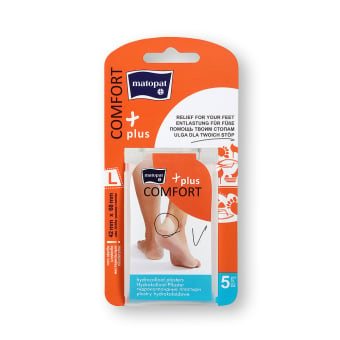 COMFORT PLUS pūslių pleistrai, L, 5 vnt., 42 x 68 mm