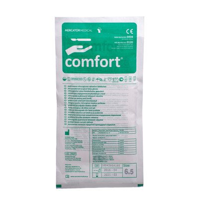 COMFORT, sterilios chirurginės pirštinės, Nr. 6,5, 2 vnt