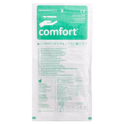 COMFORT, sterilios chirurginės pirštinės, Nr. 8, 2 vnt