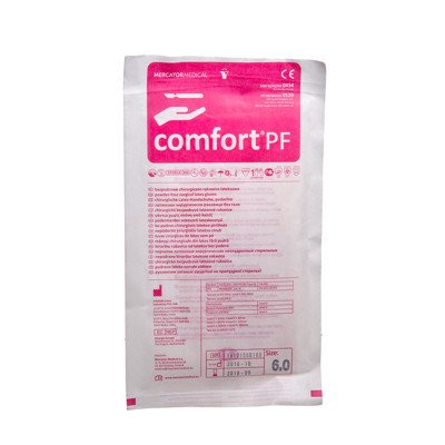 COMFORT, sterilios pirštinės be pudros, Nr. 6, 2 vnt
