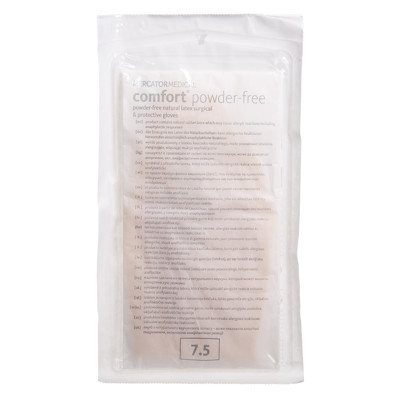 COMFORT, sterilios pirštinės be pudros, Nr. 7,5, 2 vnt