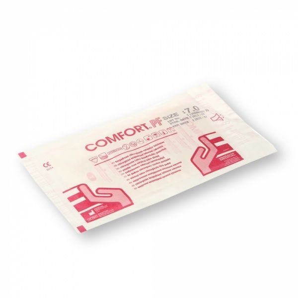 COMFORT sterilios pirštinės be pudros, Nr.7, 2 vnt