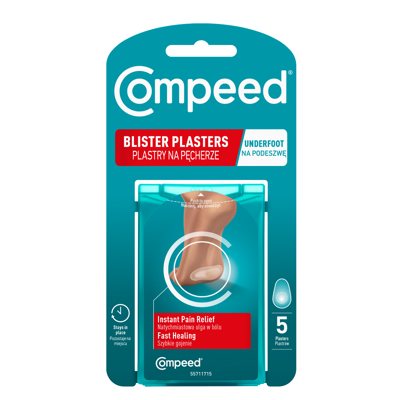 COMPEED, padų pūslių pleistrai sportuojantiems, 5 vnt