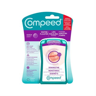 COMPEED, pleistrai nuo lūpų pūslelinės, 15 vnt
