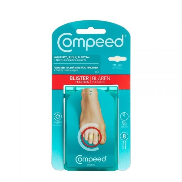 COMPEED puslių ant kojų ir pirštų pleistrai, 8 vnt
