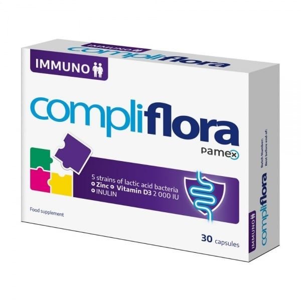COMPLIFLORA maisto papildas IMMUNO, 30 kaps.