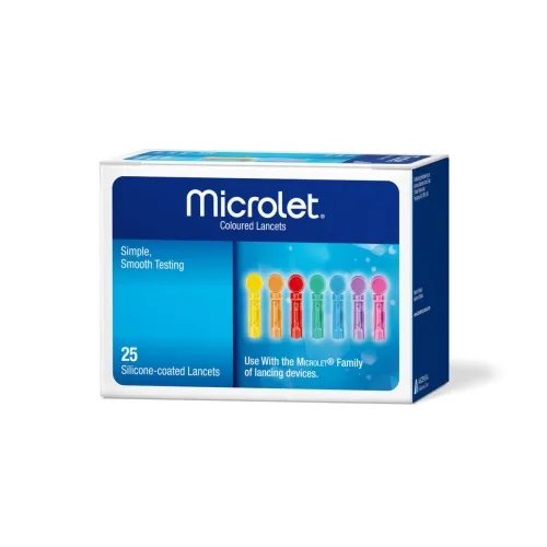 Contour adata-lancetas Microlet, 25 vnt
