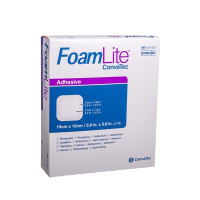 CONVATEC FOAM LITE, x 15 cm, lipnus tvarstis, 10 vnt., 15 cm