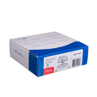 CONVATEC NATURA FLAT MOLDABLE, išmatų rinktuvų plokštelė, plokščia, 57 mm, 5 vnt., 33 mm - 45 mm