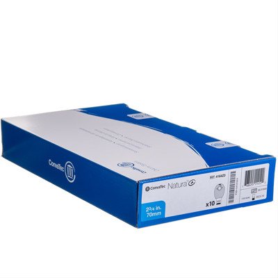 CONVATEC NATURA +, išmatų rinktuvų atviri maišeliai, 10 vnt. su INVISICLOSE, filtru, dvigubu užsegimu, 70 mm