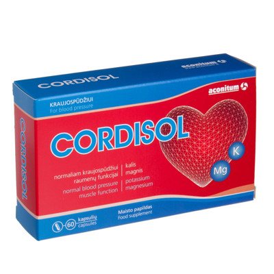 CORDISOL, 60 kapsulių