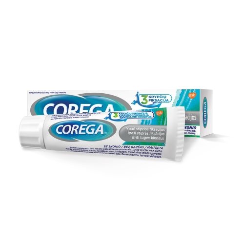 COREGA fiksuojamasis kremas be skonio EXTRA STRONG, 40 g