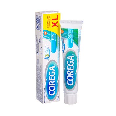 COREGA ORIGINAL EXTRA STRONG XL, fiksuojamasis kremas, (l.imp.), 70 g