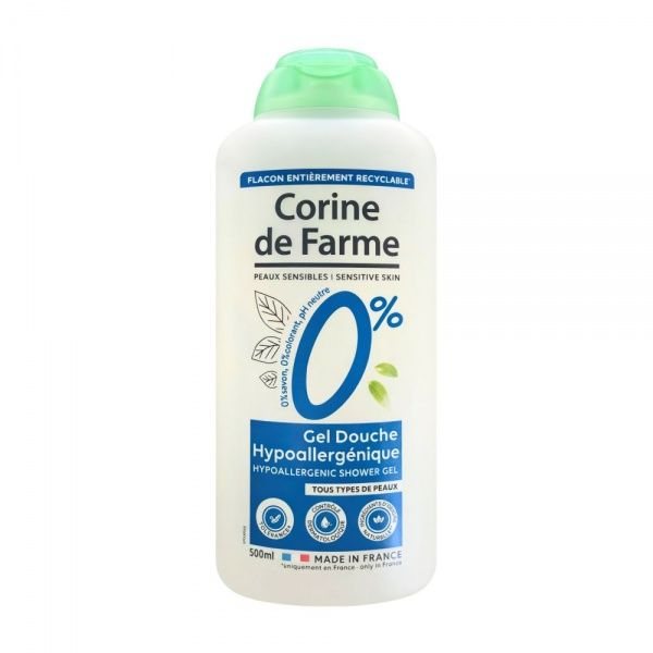 CORINE DE FARME dušo gelis 0 %, 500 ml