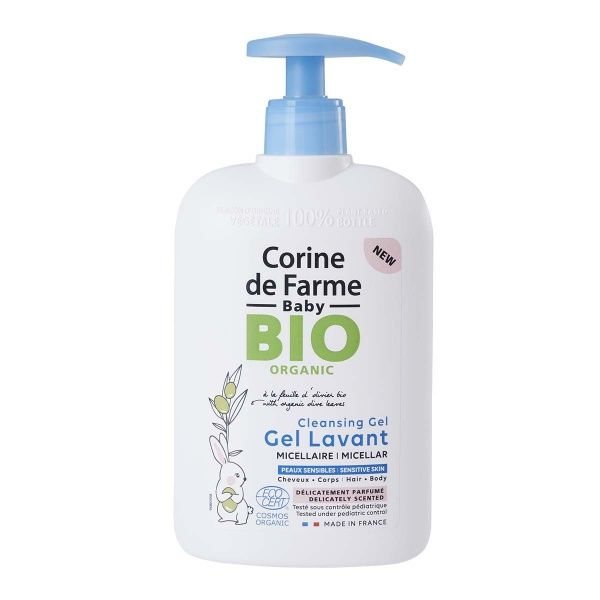 CORINE DE FARME dušo želė plaukams ir kūnui BIO ORGANIC BABY, 500 ml