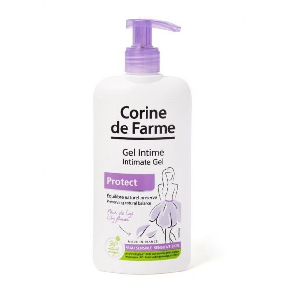 CORINE DE FARME intymios higienos gelis su lelijomis SENSITIVE, 250 ml