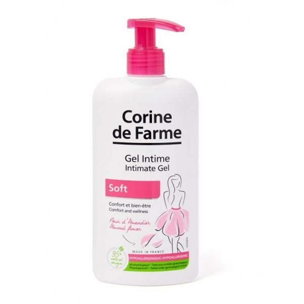 CORINE DE FARME intymios higienos gelis su migdolais SENSITIVE, 250 ml