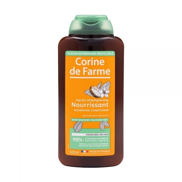 CORINE DE FARME plaukų kondicionierius su taukmedžio sviestu NOURISHING CONDITIONER WITH SHEA BUTTER, 500 ml