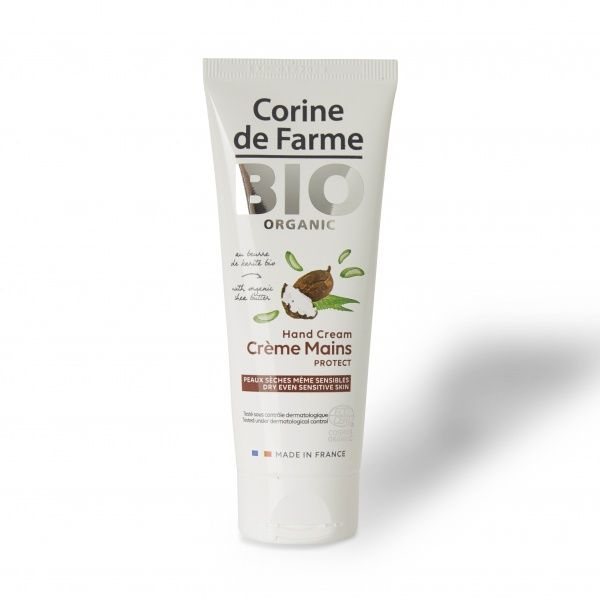 CORINE DE FARME rankų kremas su taukmedžio sviestu BIO ORGANIC PROTECT, 75 ml
