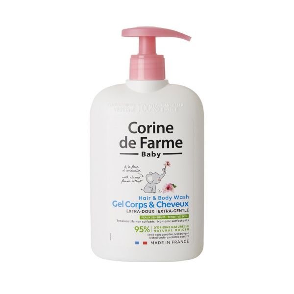 CORINE DE FARME ypač švelnus plaukų ir kūno prausiklis, 500 ml