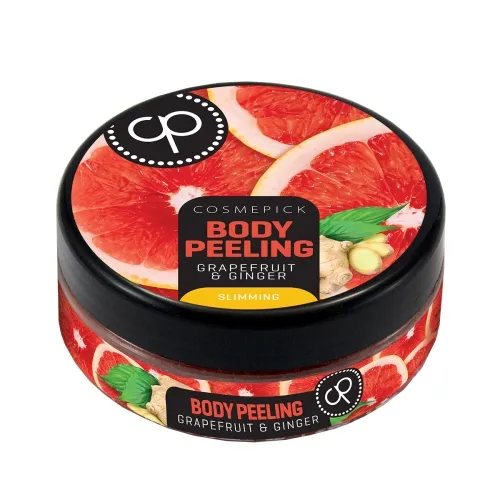 COSMEPICK kūno šveitiklis su greipfrutais ir imbieru SLIM BODY, 200 ml