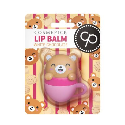 Cosmepick lūpų balzamas baltojo šokolado kvapo, (Meškutis), 6 g