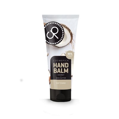 Cosmepick rankų balzamas su kokosų aliejumi ir taukmedžio sviestu, 80 ml