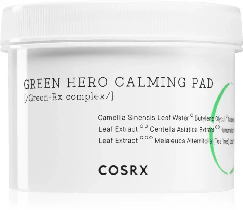 COSRX One Step Green Hero Calming Pad padeliai veidui valom. N70, 70 vnt