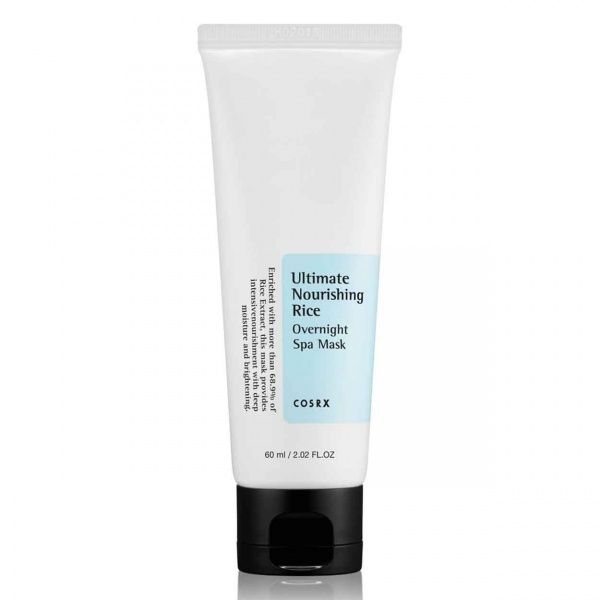 COSRX veido kaukė-kremas ULTIMATE NOURISHING RICE OVERNIGHT SPA MASK, 60 ml
