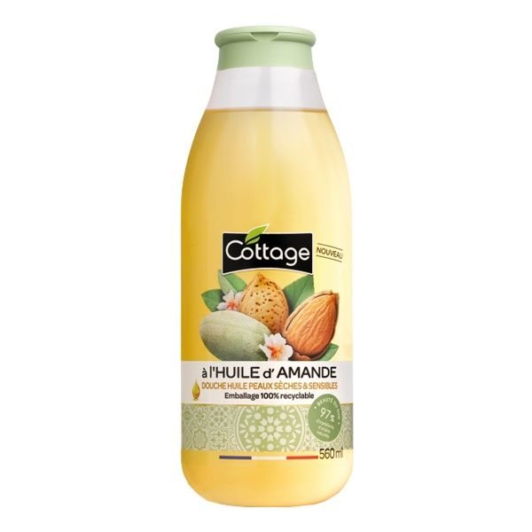COTTAGE dušo aliejus ALMOND, 560 ml